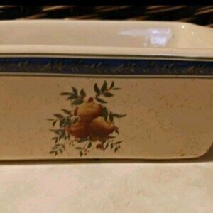 Set Of 2 EUC Nantucket Ceramic Mini Loaf Bread Cake Pan P/U ONLY   #103